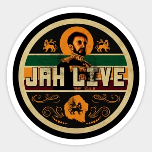 Jah Live King Selassie I Sticker